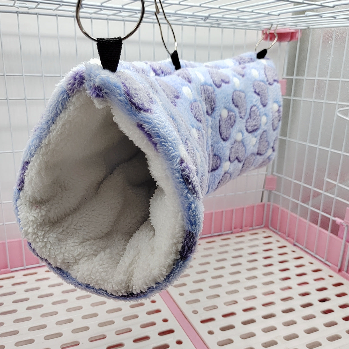 Cozy Plush Hamster Tunnel Nest