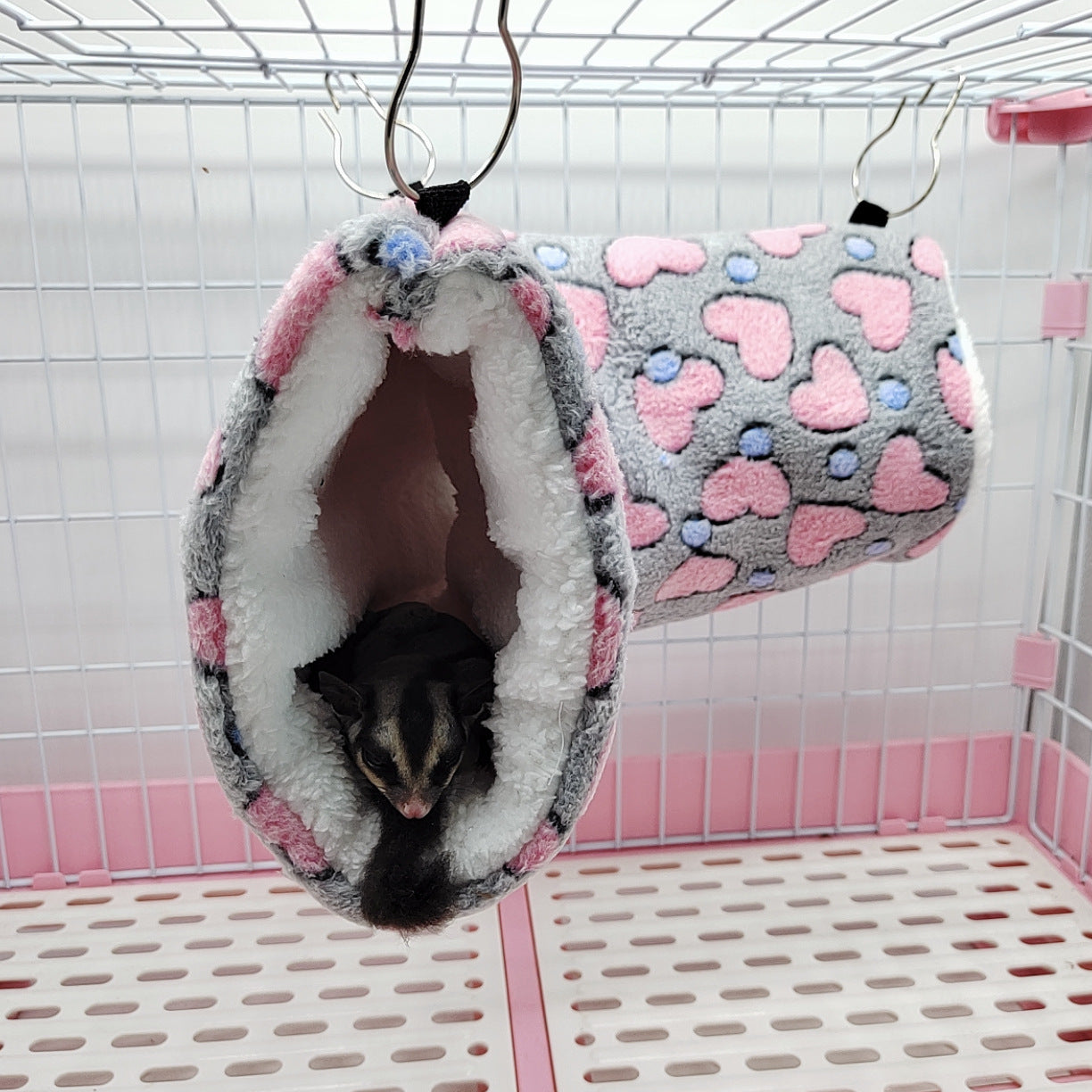 Cozy Plush Hamster Tunnel Nest