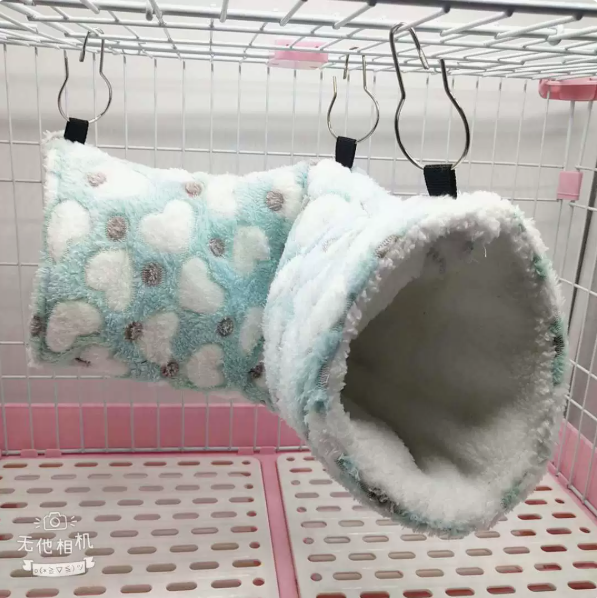 Cozy Plush Hamster Tunnel Nest