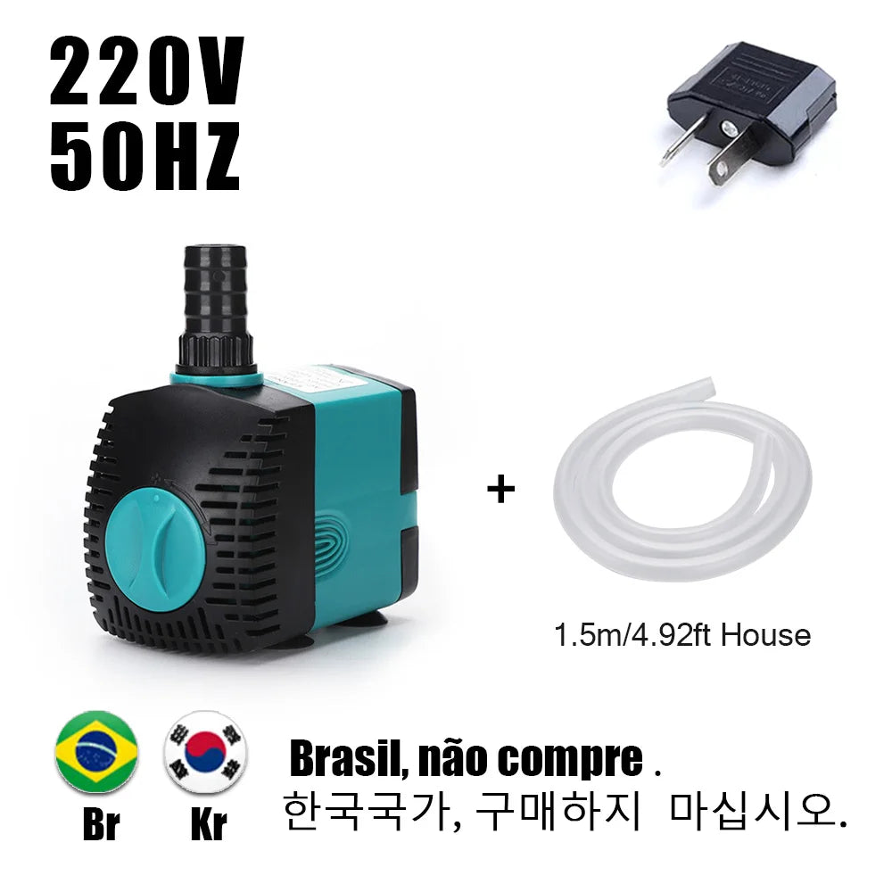 Ultra-Quiet Submersible Water Pump 3-60W