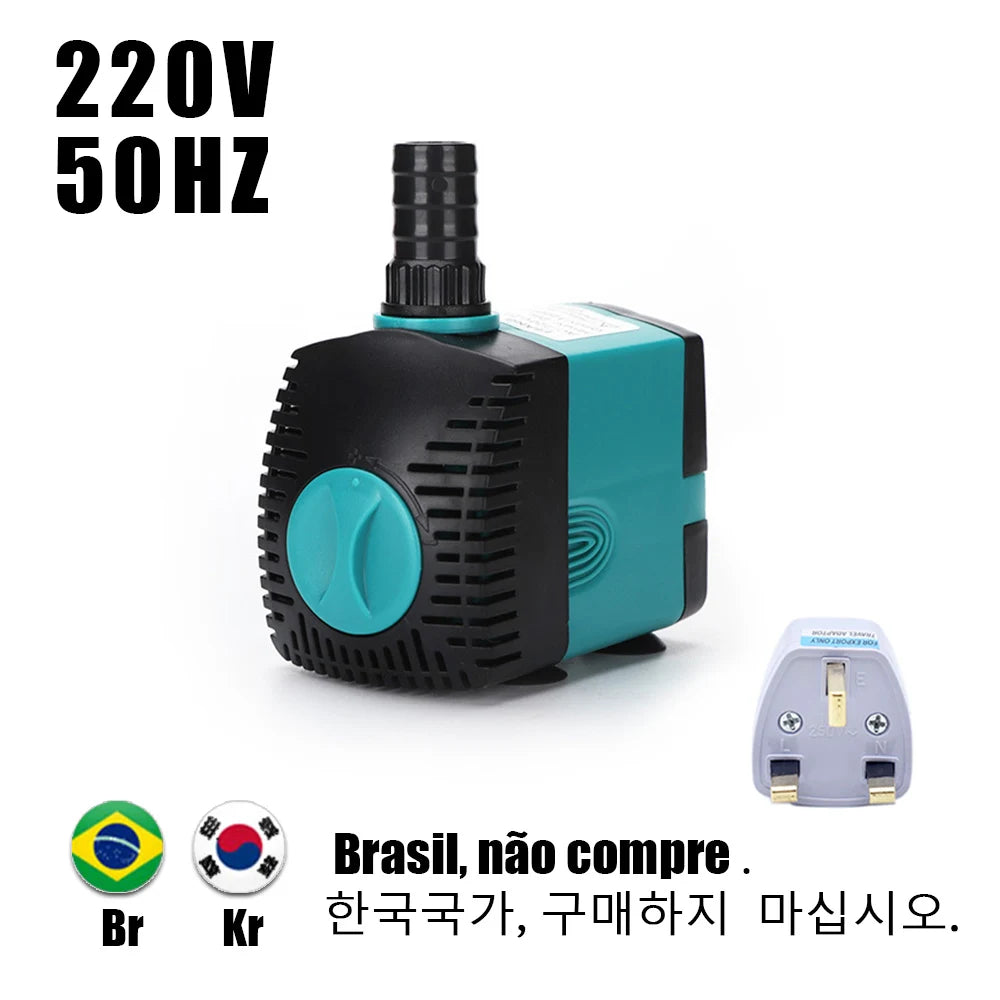 Ultra-Quiet Submersible Water Pump 3-60W
