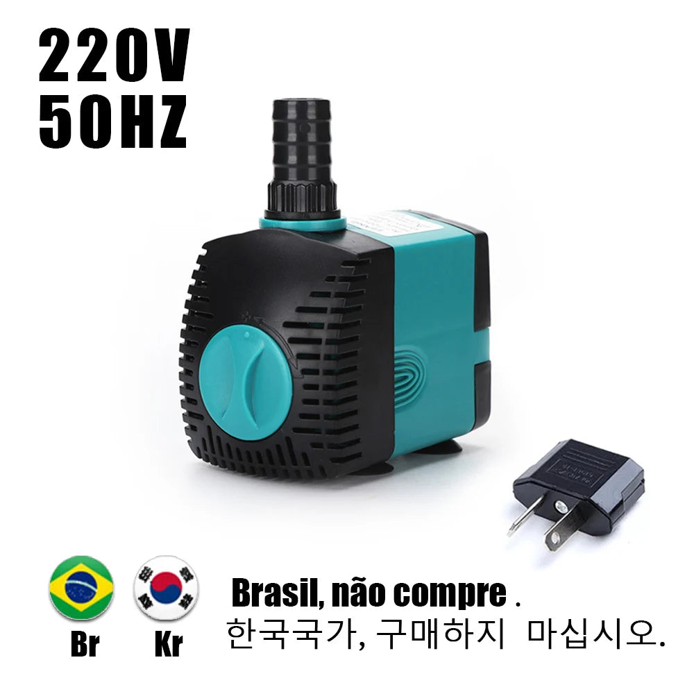 Ultra-Quiet Submersible Water Pump 3-60W