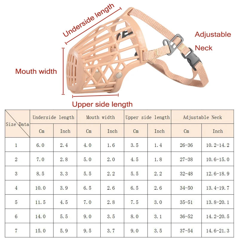 XLeiPet Adjustable Dog Muzzle