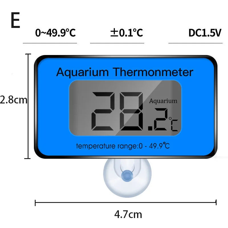 Aquarium Thermometer Glass Submersible