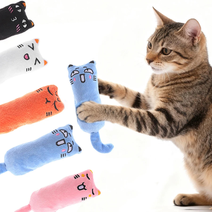 Interactive Cat Toy Plush Catnip Squeaky