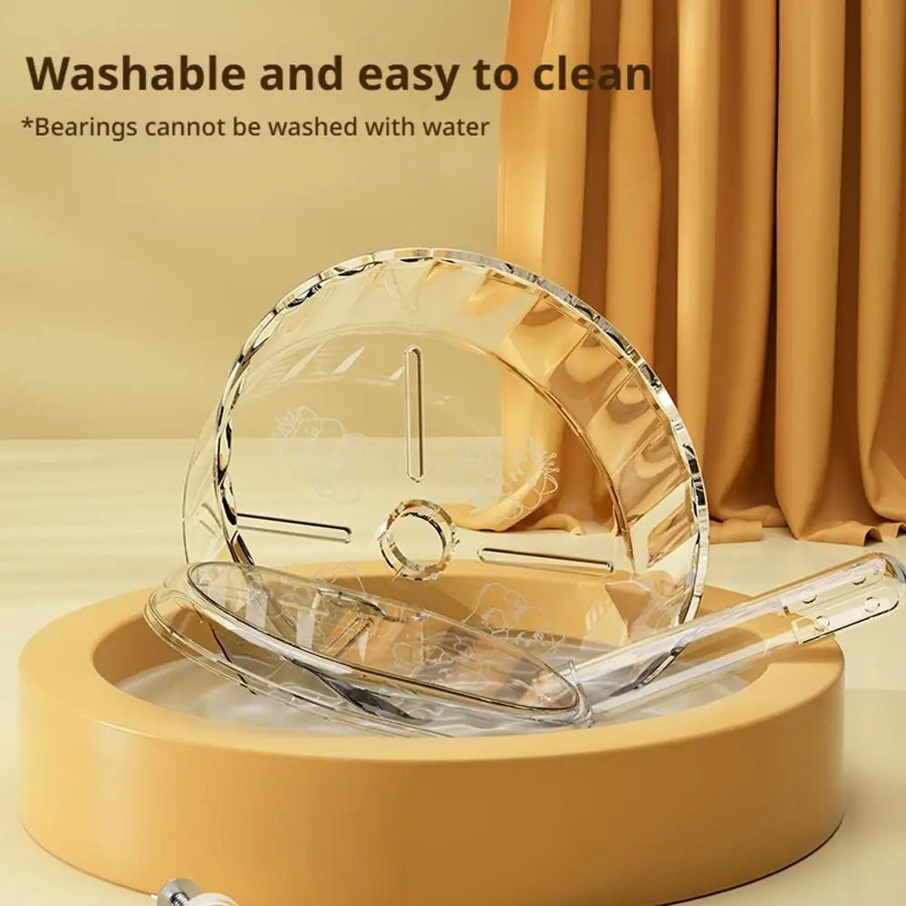 Hamster Running Wheel Transparent Silent