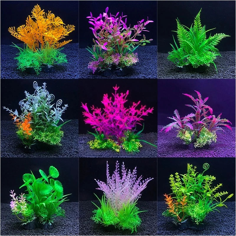 Artificial Aquarium Decor Plants 14cm