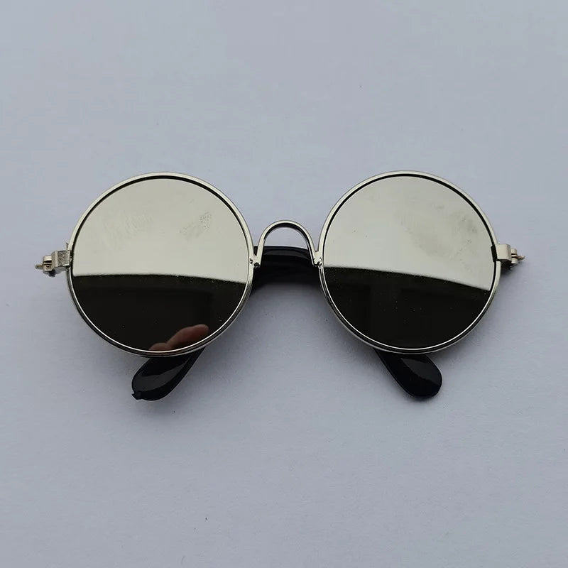 VZZ Vintage Round Cat Sunglasses for Small Pets