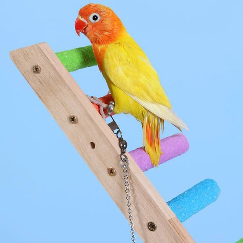 Wooden Bird Climbing Ladder Toy 4/6/8 Step