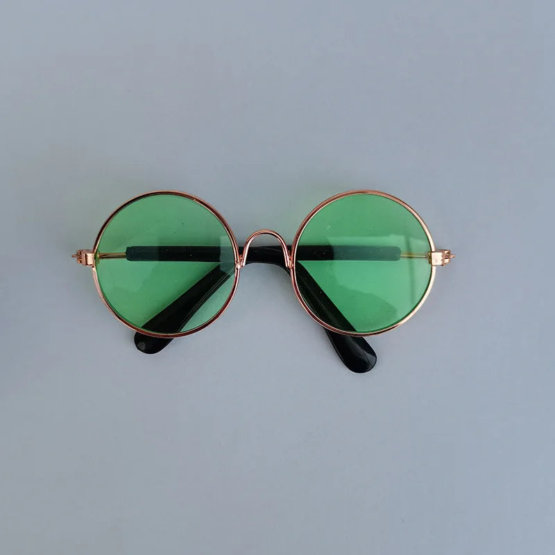 VZZ Vintage Round Cat Sunglasses for Small Pets