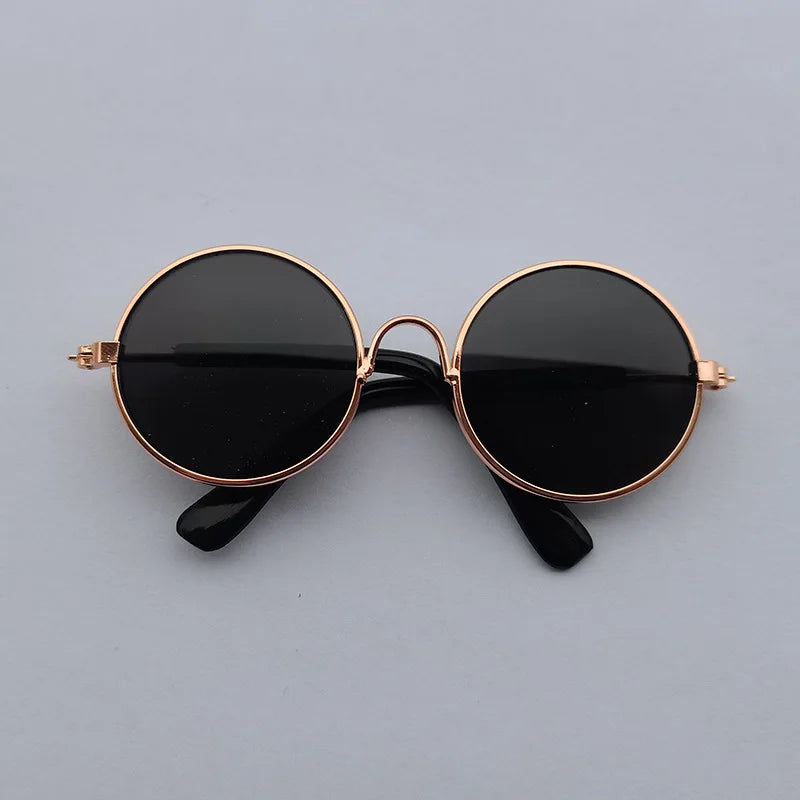 VZZ Vintage Round Cat Sunglasses for Small Pets