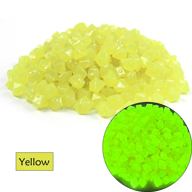 50/100/200Pcs Luminous Stones Glow in Dark Pebbles