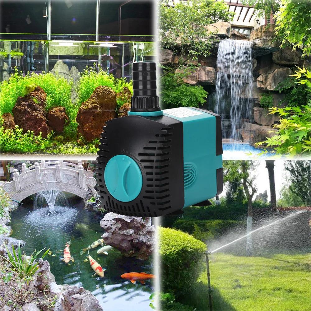 Ultra-Quiet Submersible Water Pump 3-60W