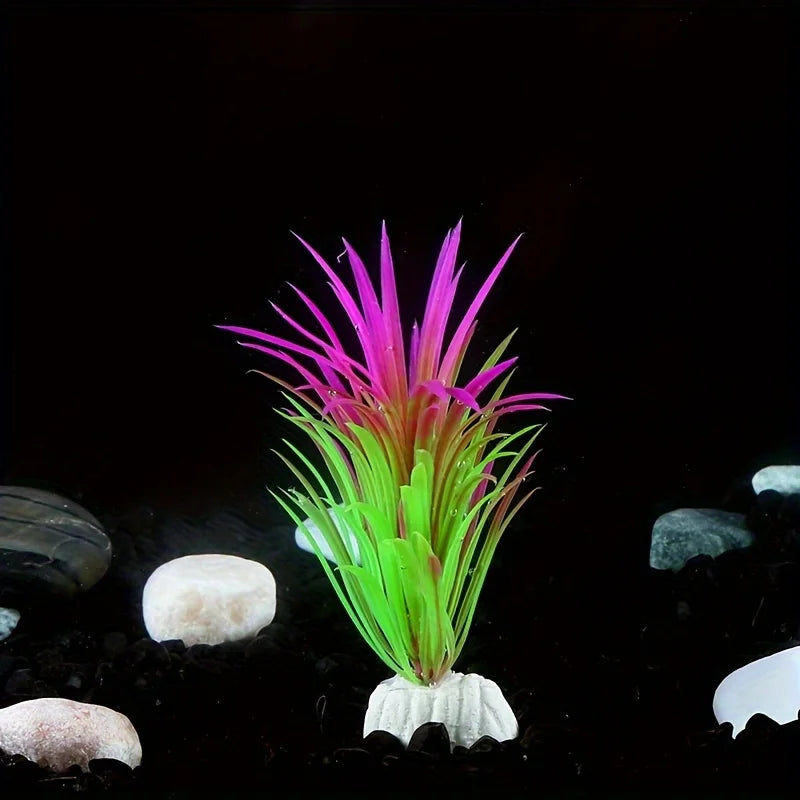 Vibrant Artificial Aquarium Plant - 10pcs/1pc