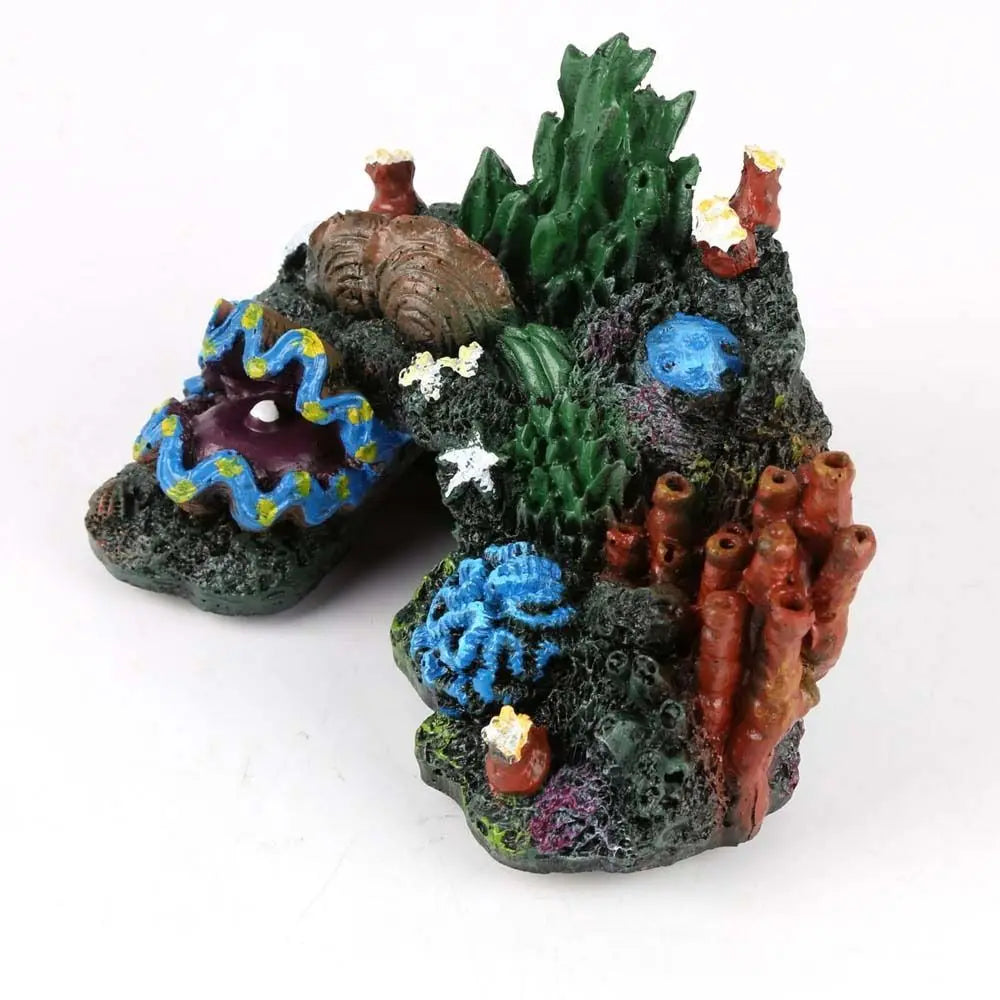 Simulated Coral Reef Fish Tank Ornament