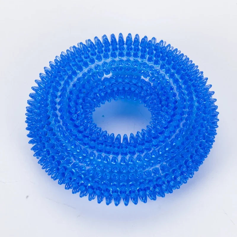 Pet Chew Toy - Soft Rubber Bone for Small Dogs