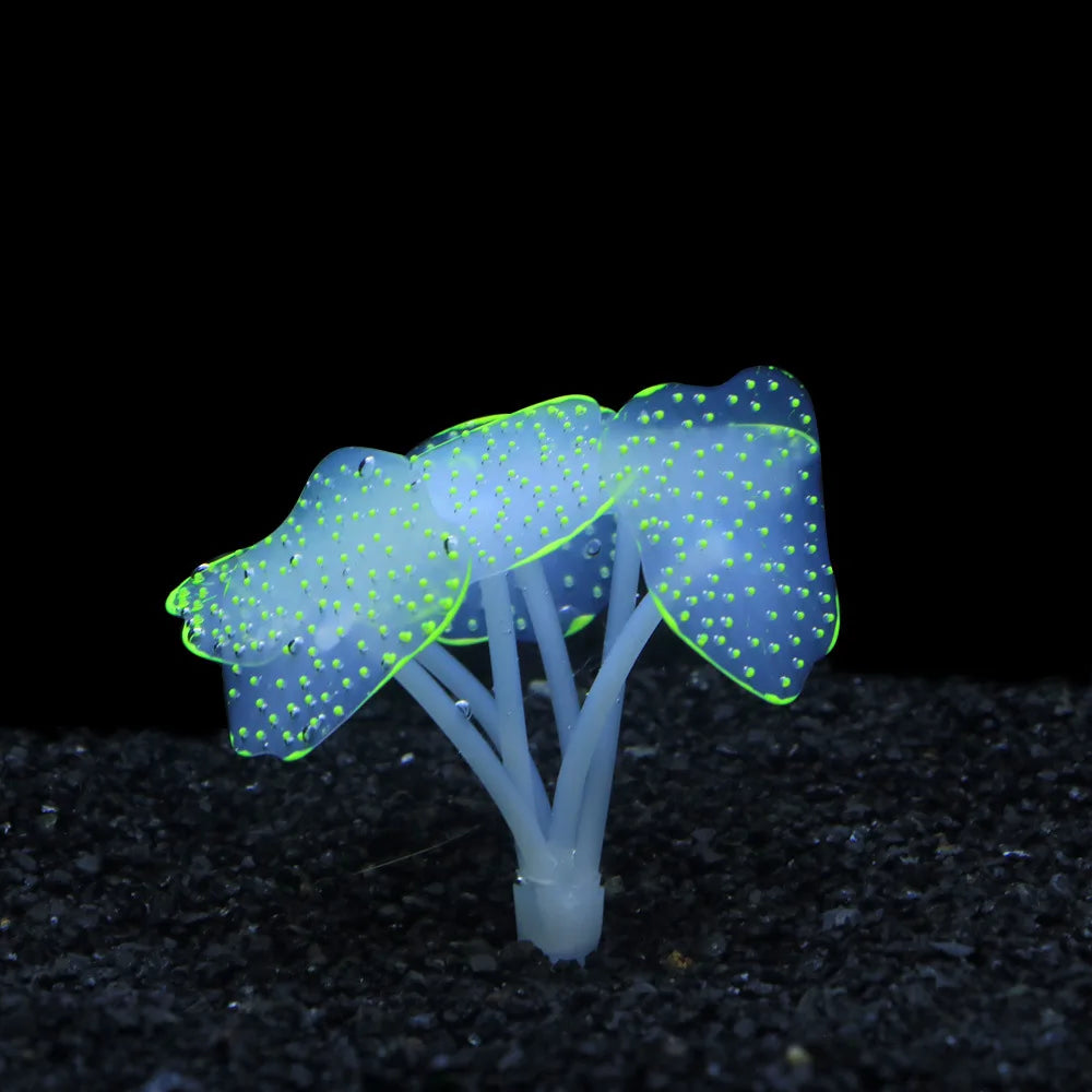 Glow Silicone Coral Aquarium Decor