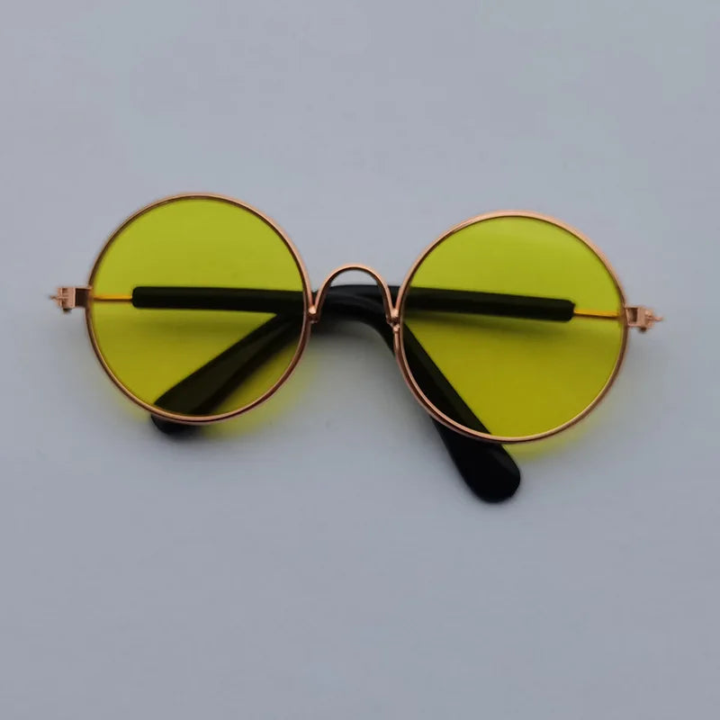 VZZ Vintage Round Cat Sunglasses for Small Pets
