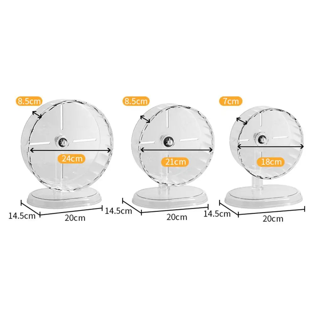 Hamster Running Wheel Transparent Silent