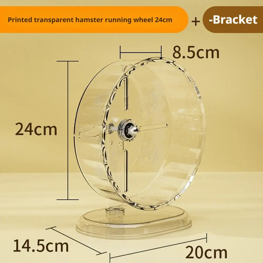 Hamster Running Wheel Transparent Silent