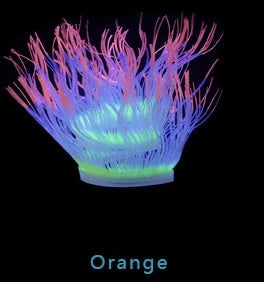 Glow Silicone Coral Aquarium Decor
