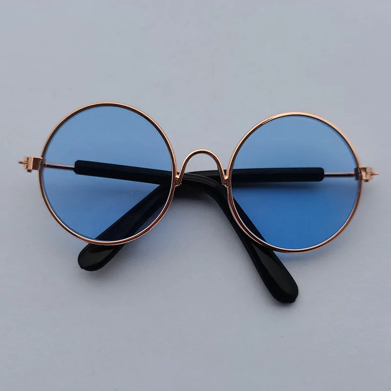 VZZ Vintage Round Cat Sunglasses for Small Pets