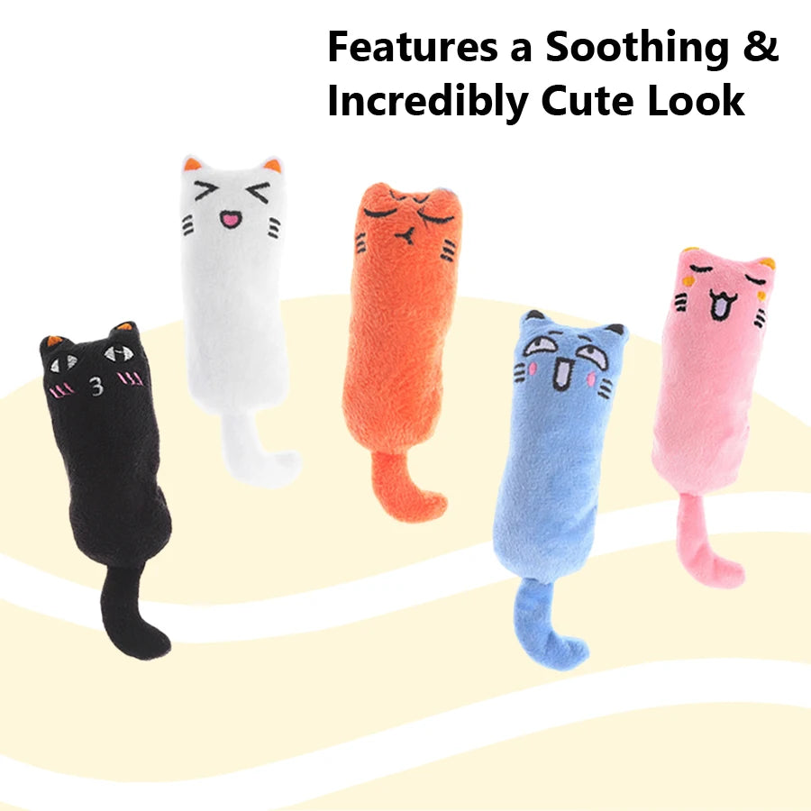 Interactive Cat Toy Plush Catnip Squeaky