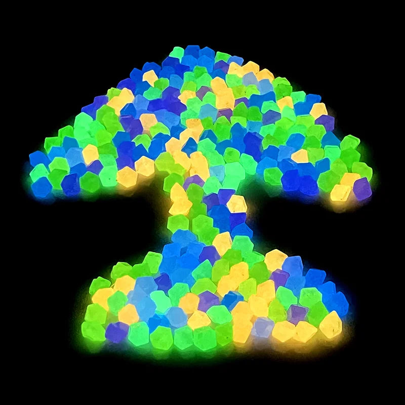 50/100/200Pcs Luminous Stones Glow in Dark Pebbles