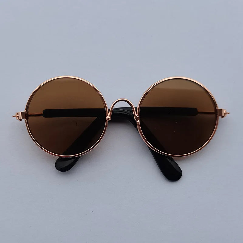 VZZ Vintage Round Cat Sunglasses for Small Pets