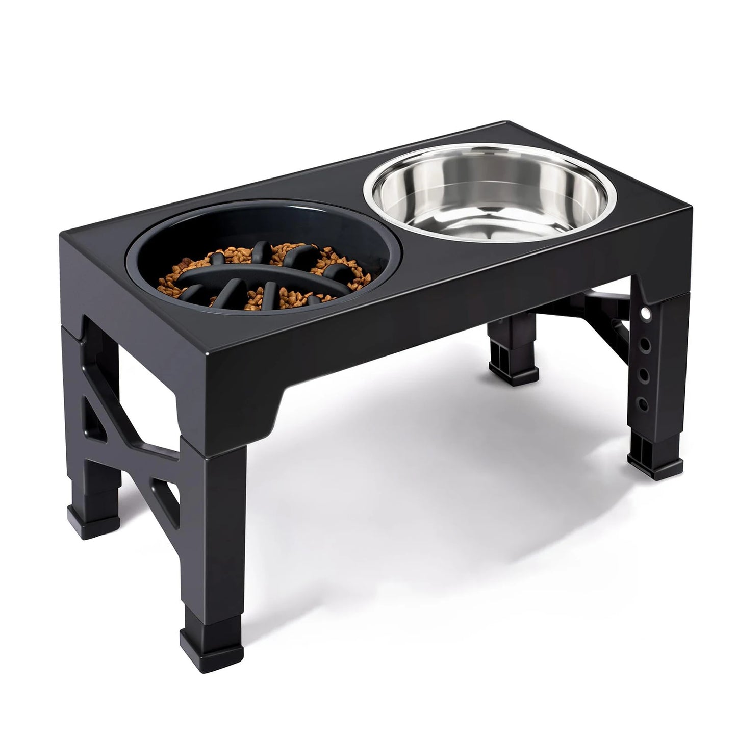 Elevated Dog Feeder with Adjustable Stand