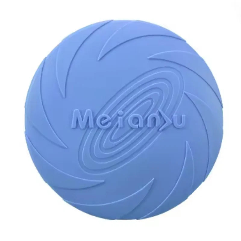 Silicone Dog Flying Disk Toy - Eco-Friendly Anti-Chew