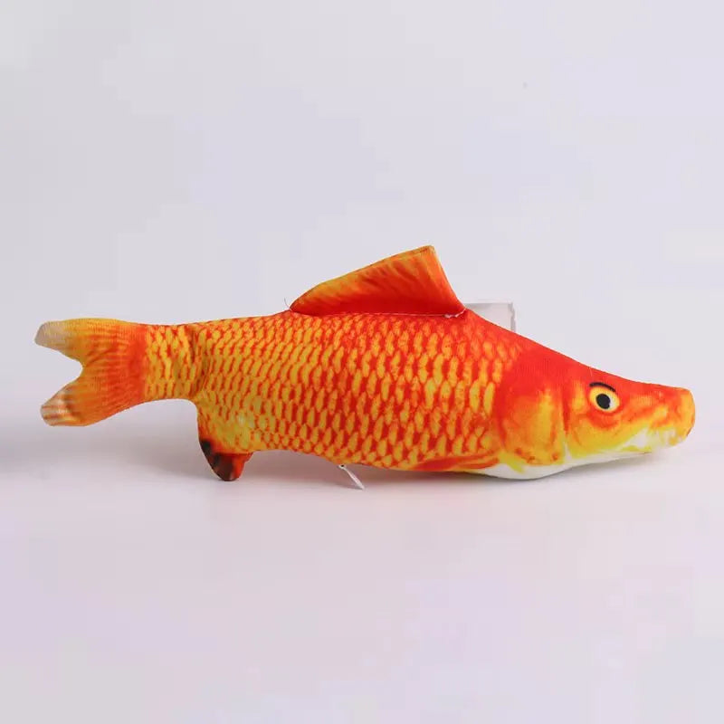 3D Cat Toy Fish Plush with Catnip