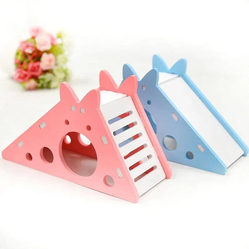 Wooden Hamster Slide Toy House