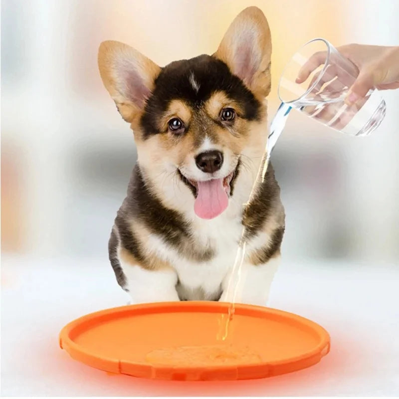 Silicone Dog Flying Disk Toy - Eco-Friendly Anti-Chew