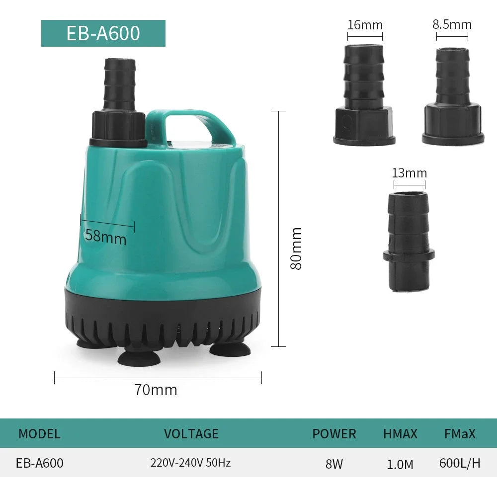 5-90W Submersible Aquarium Pump