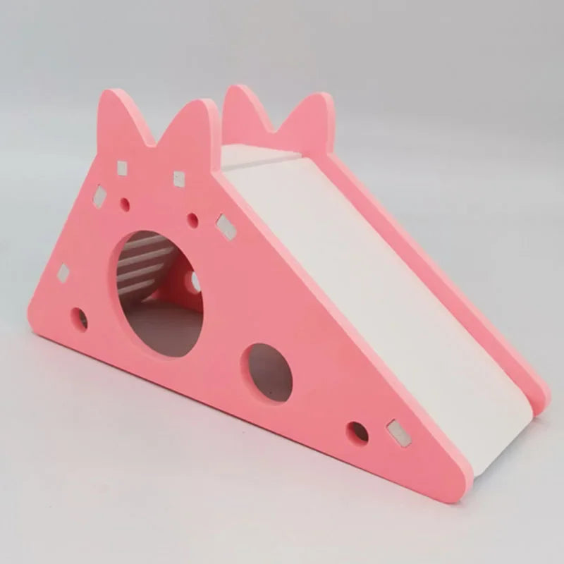 Wooden Hamster Slide Toy House