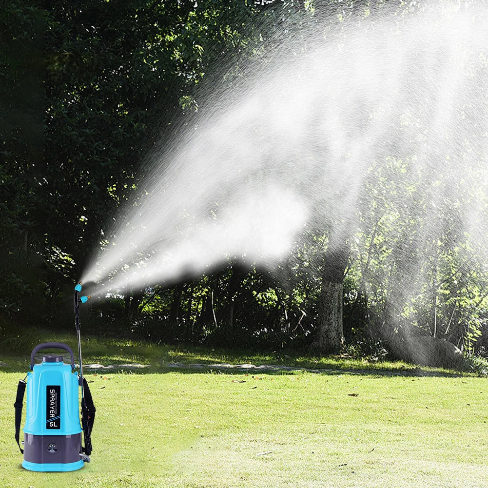 5L Electric Backpack Sprayer with 5 Nozzles