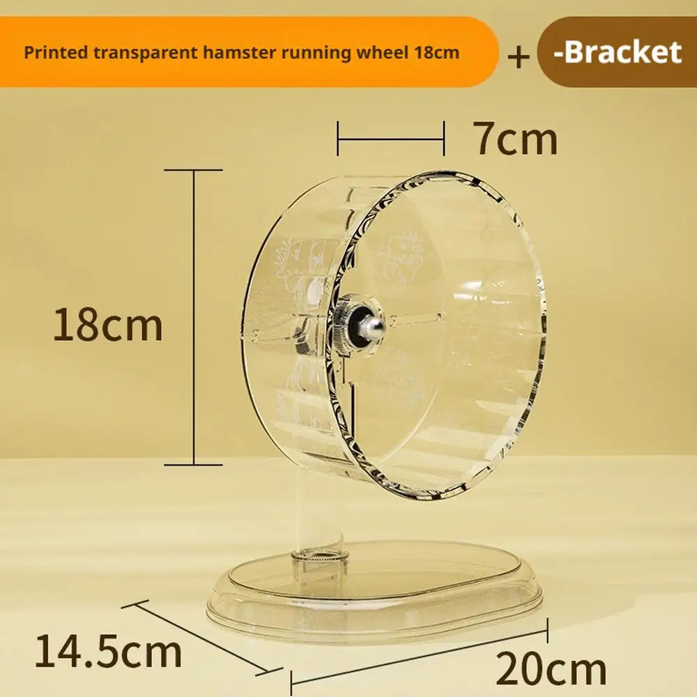 Hamster Running Wheel Transparent Silent