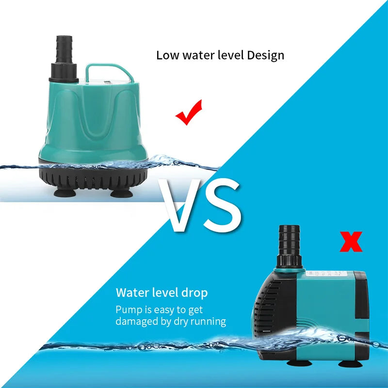 5-90W Submersible Aquarium Pump