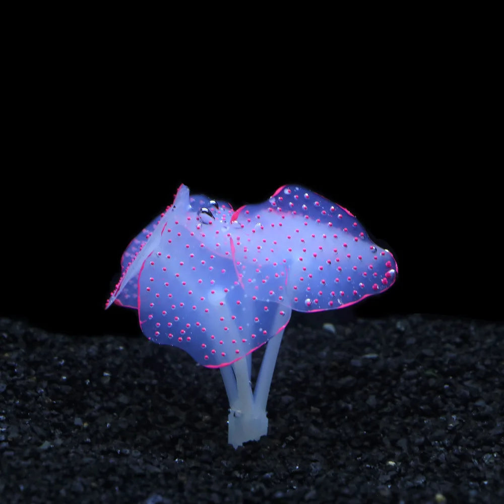 Glow Silicone Coral Aquarium Decor