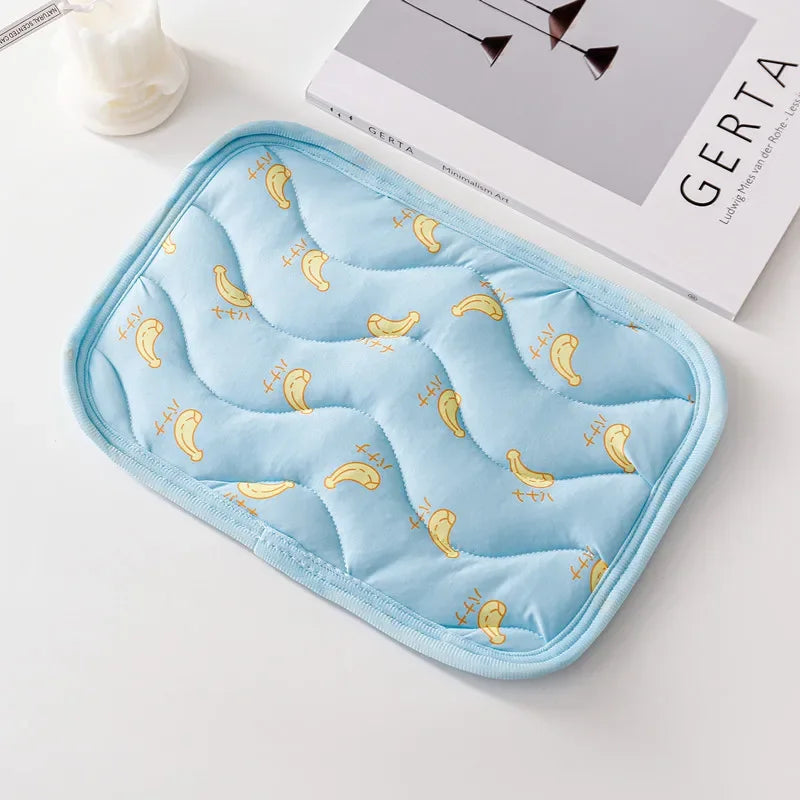 Small Pet Cooler Mat - Ice Silk Cooling Mat for Hamsters, Guinea Pigs
