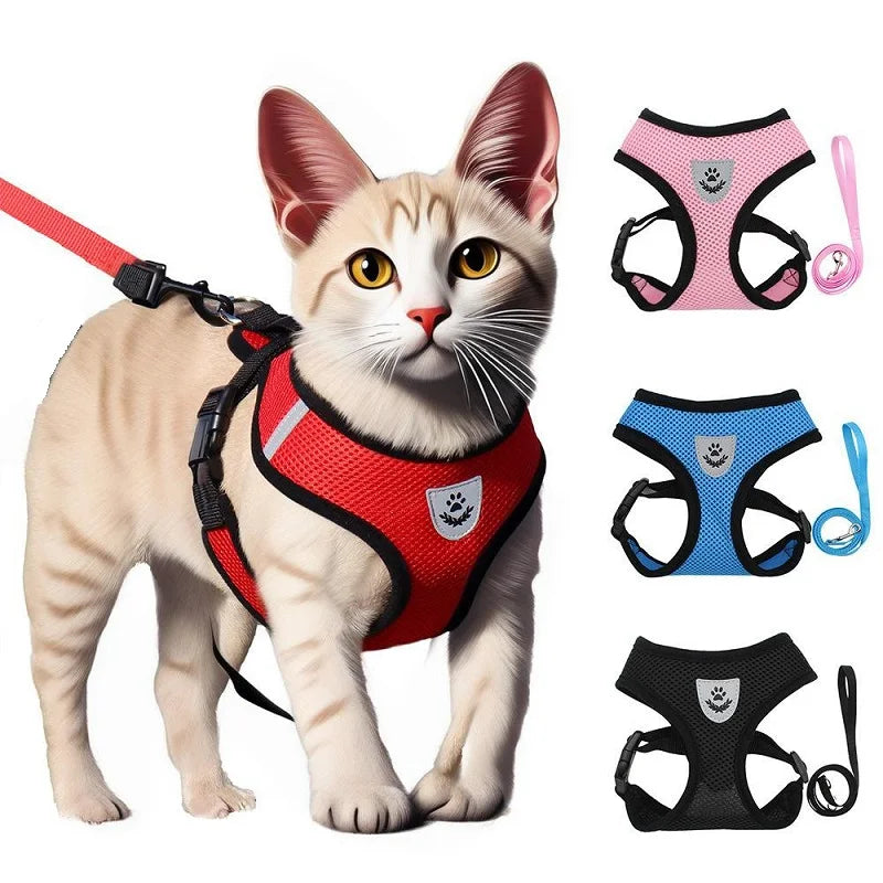 Cat Leash and Harness Set - Anti Escape Pet Vest
