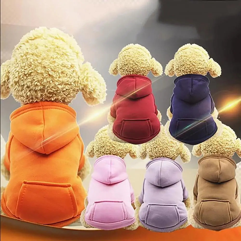 Winter Dog Hoodie Sweatshirt Jacket