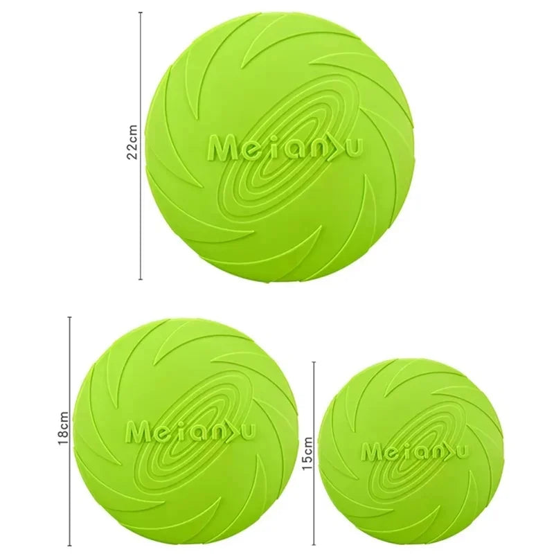 Silicone Dog Flying Disk Toy - Eco-Friendly Anti-Chew