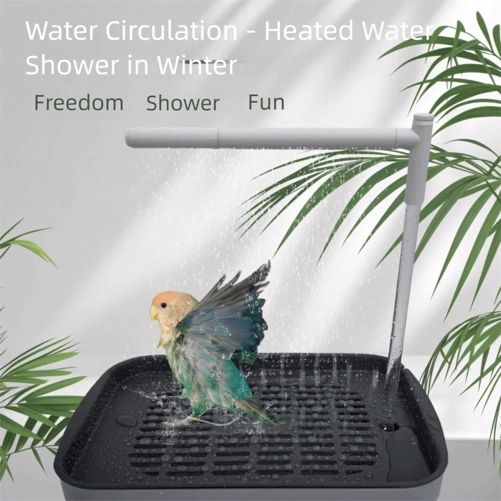 Automatic Parrot Bird Bath Tub USB