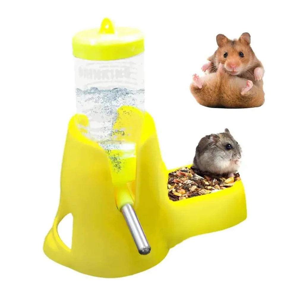 Hamster Water Feeder with Food Container