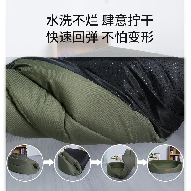 ABQP Large Dog Bed Waterproof Washable Pet Sofa