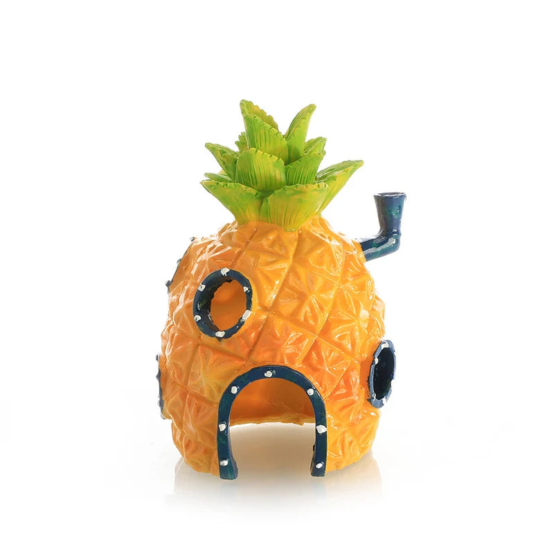 Resin Pineapple Fish Tank Decoration