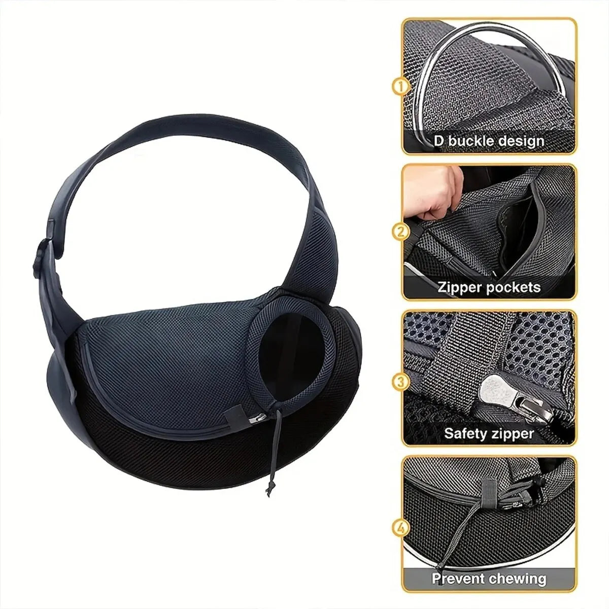 Breathable Mesh Pet Backpack for Small Breeds
