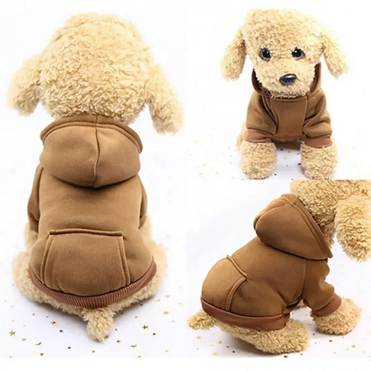 Winter Dog Hoodie Sweatshirt Jacket